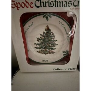 Spode Plate Christmas Tree 1995 Annual Collector 8" Made in England New In Box